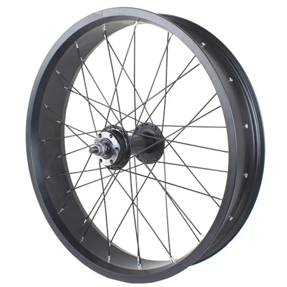 20x4.0 Snowbike Wheelset – 80mm Wide Aluminum Alloy Rims for Disc Brakes