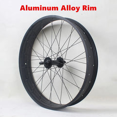 20x4.0 Snowbike Wheelset – 80mm Wide Aluminum Alloy Rims for Disc Brakes