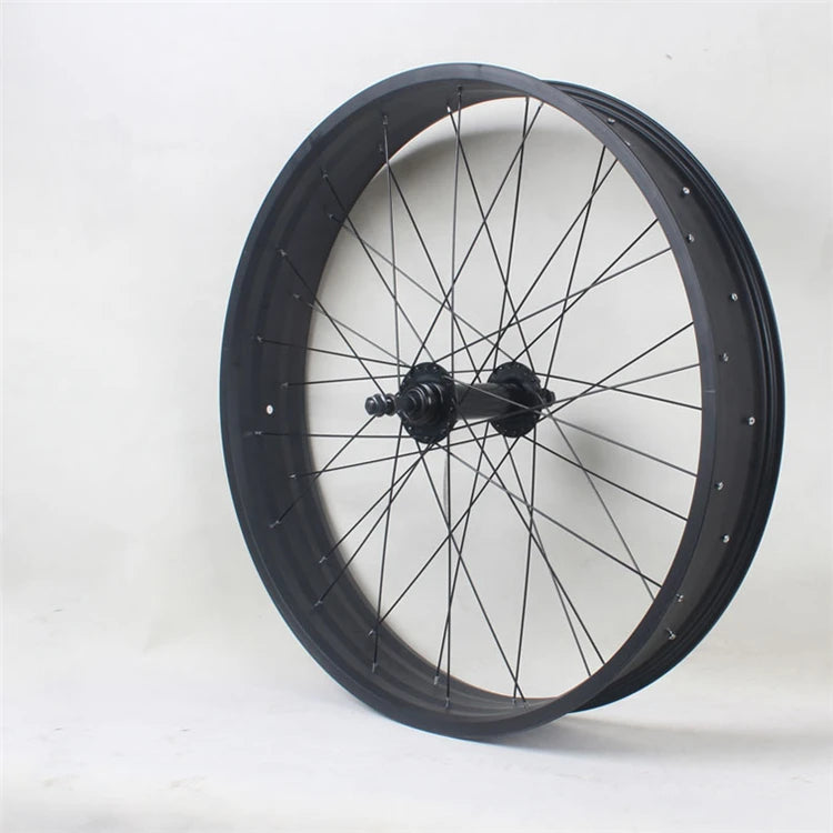 26x4.0 Snowbike Wheelset Wide Aluminum Alloy Rims for Disc Brakes