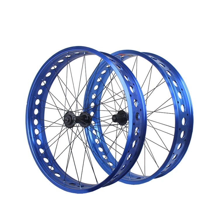 26x4.9 Fat Bike Wheelset Anodized Disc Brake Rims with Peilin Hubs