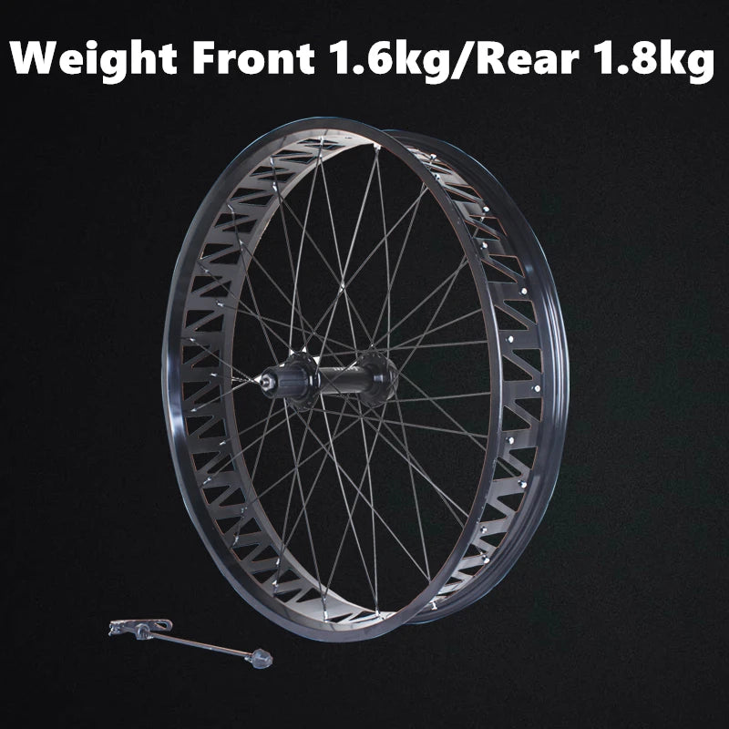 26 Inch Snowbike Wheel Set