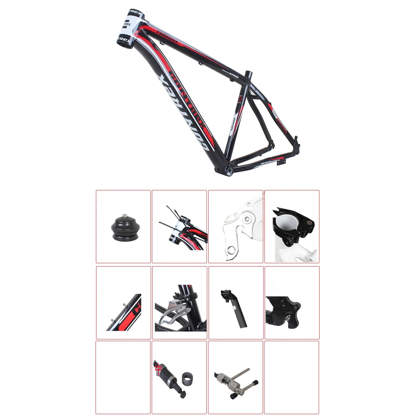 29-Inch MTB Frame Aluminum Alloy with Disc Brakes and Internal Wiring