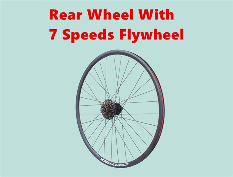 700C Disc Brake Road Bike Wheelset – Fits 23-32C Tires with Multi-Speed Hub