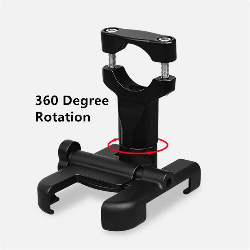 Aluminum Alloy Phone Holder – Adjustable Mount for MTB & Road Bikes