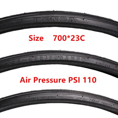 700C Colorful Road Bike Tire – 23C, 110 PSI, Durable & Quiet