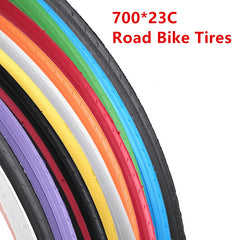 700C Colorful Road Bike Tire – 23C, 110 PSI, Durable & Quiet