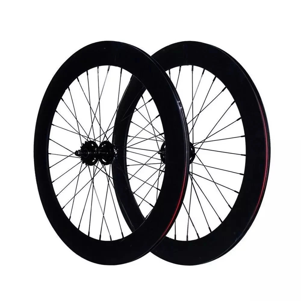 70mm High Rim Fixie Wheelset 32H Aluminum Alloy with Flip-Flop Hub