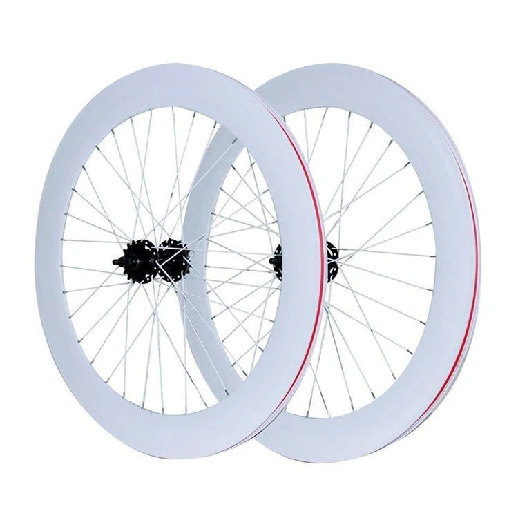 70mm High Rim Fixie Wheelset 32H Aluminum Alloy with Flip-Flop Hub