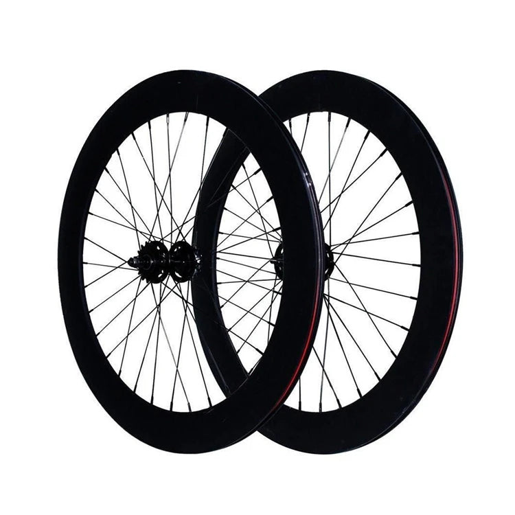 70mm High Rim Fixie Wheelset 32H Aluminum Alloy with Flip-Flop Hub