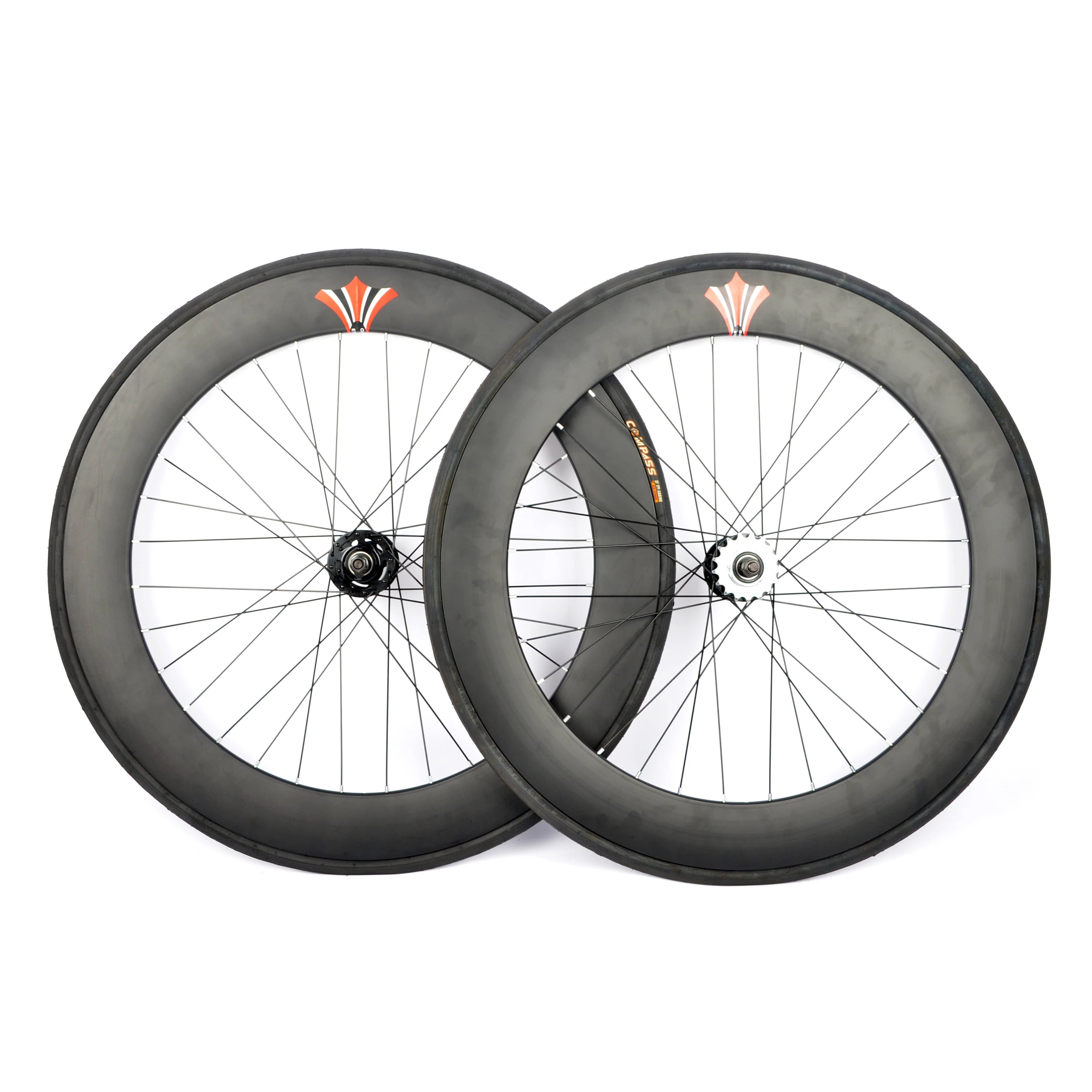 70mm High Rim Fixie Wheelset 32H Aluminum Alloy with Flip-Flop Hub