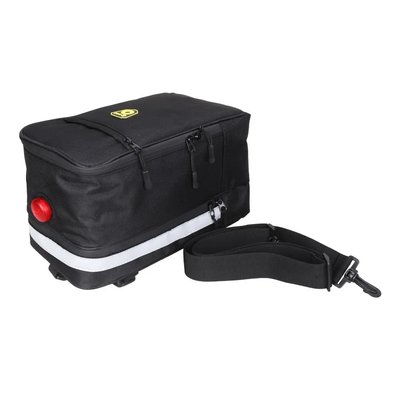 Foldable Electric Bike Tail Bag – Durable Polyester Rear Seat Pannier