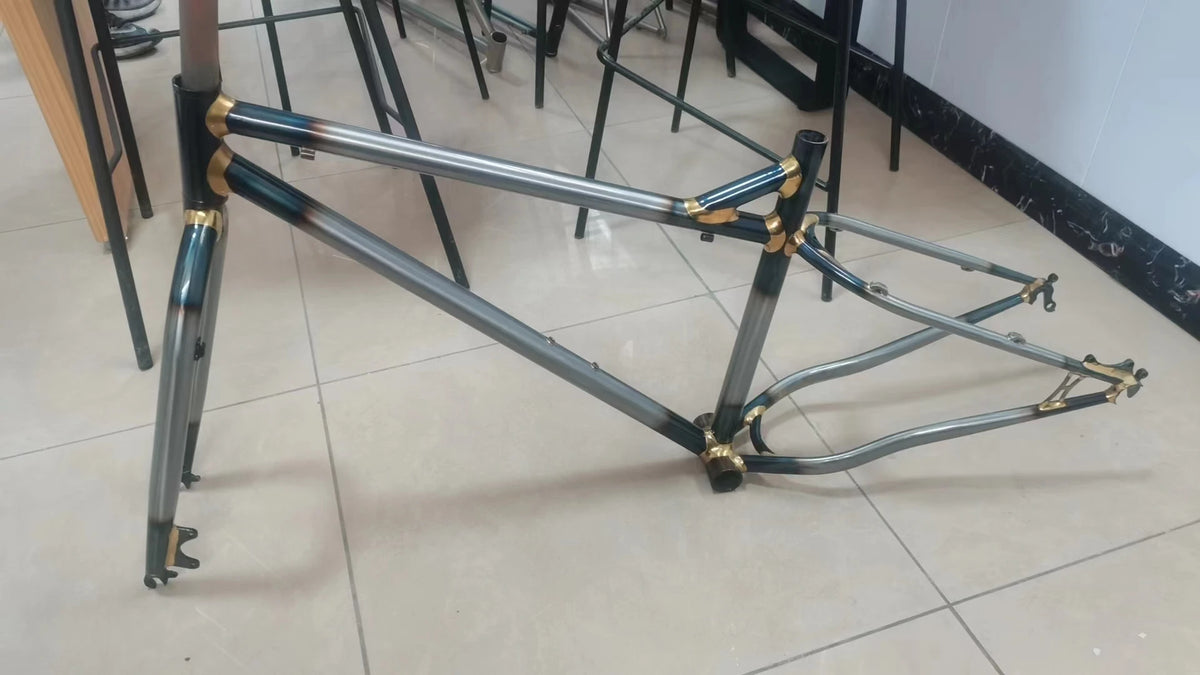 26x4.0 Fat Bike Frame – Chromoly Steel with Copper Welding for Snowbike