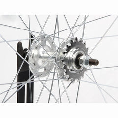 700C Fixed Gear Wheelset 32-Hole Silver Aluminum Alloy Rims