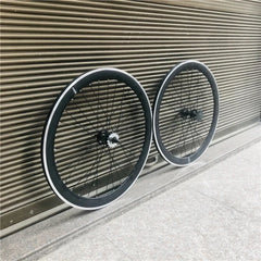 50mm Rim Fixie Wheelset 32H Single Speed with V-Brake Hubs