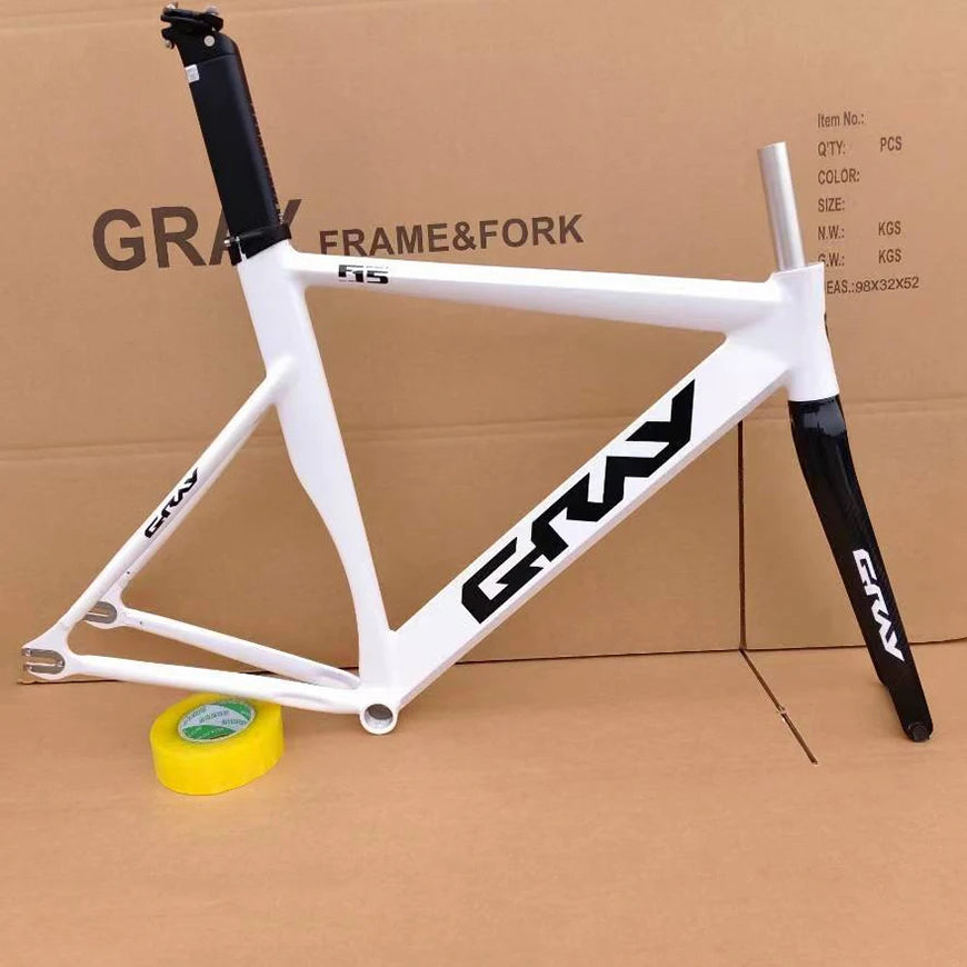 Gray F15 Fixed Gear Bike Frame