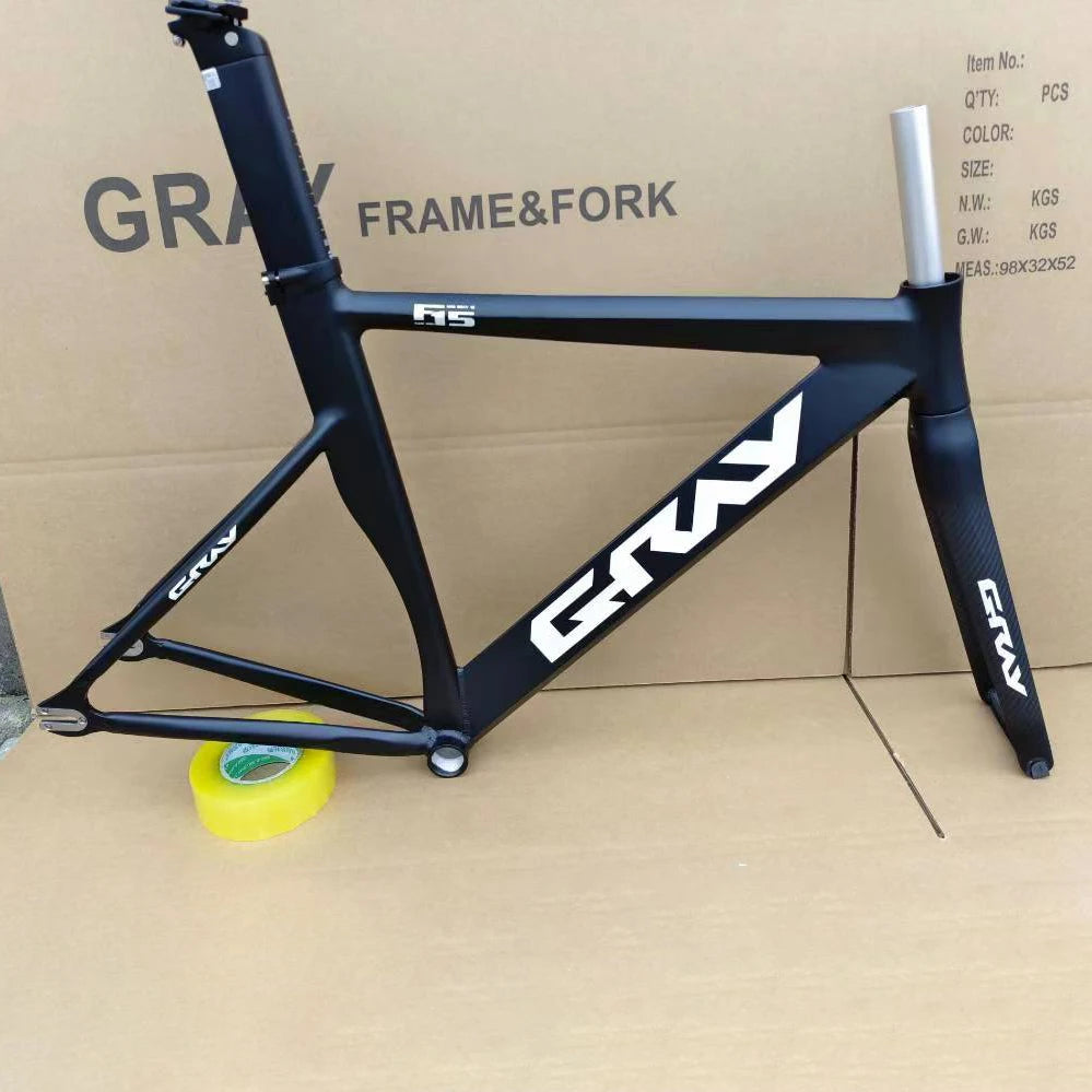 Gray F15 Fixed Gear Bike Frame