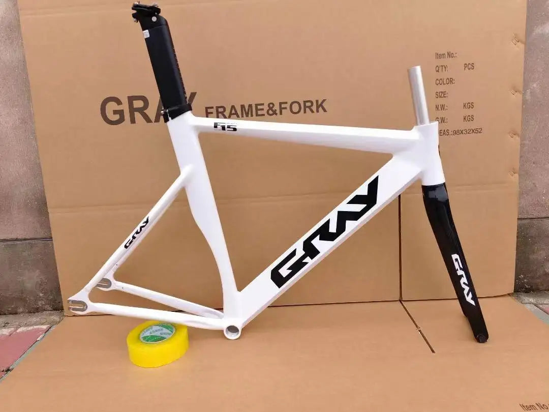 Gray F15 Fixed Gear Bike Frame