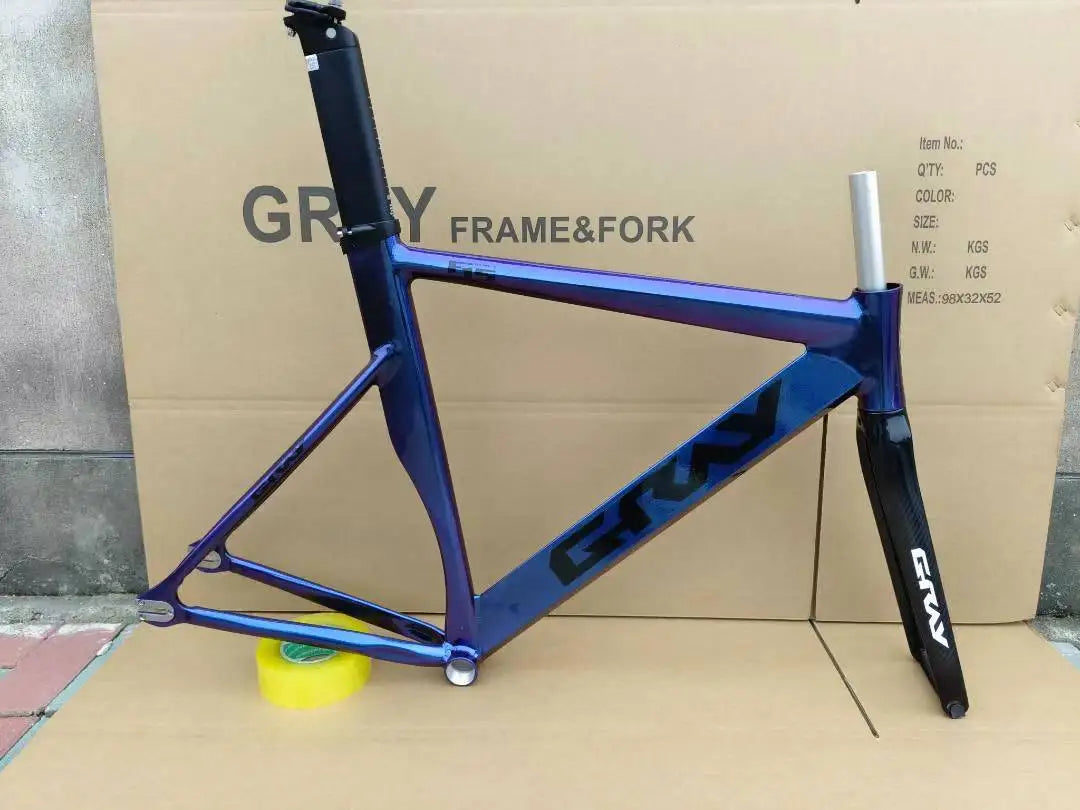 Gray F15 Fixed Gear Bike Frame