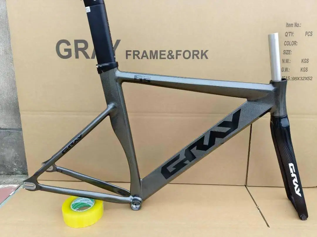 Gray F15 Fixed Gear Bike Frame