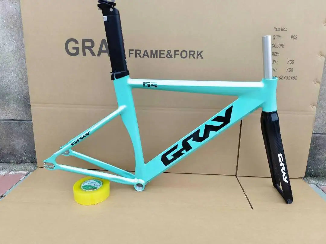 Gray F15 Fixed Gear Bike Frame