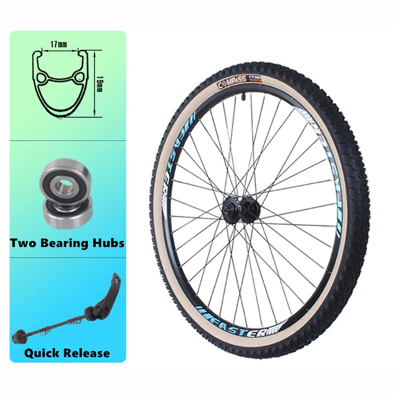 27.5x2.10 Cassette Quick Release Bearing Hub Wheel