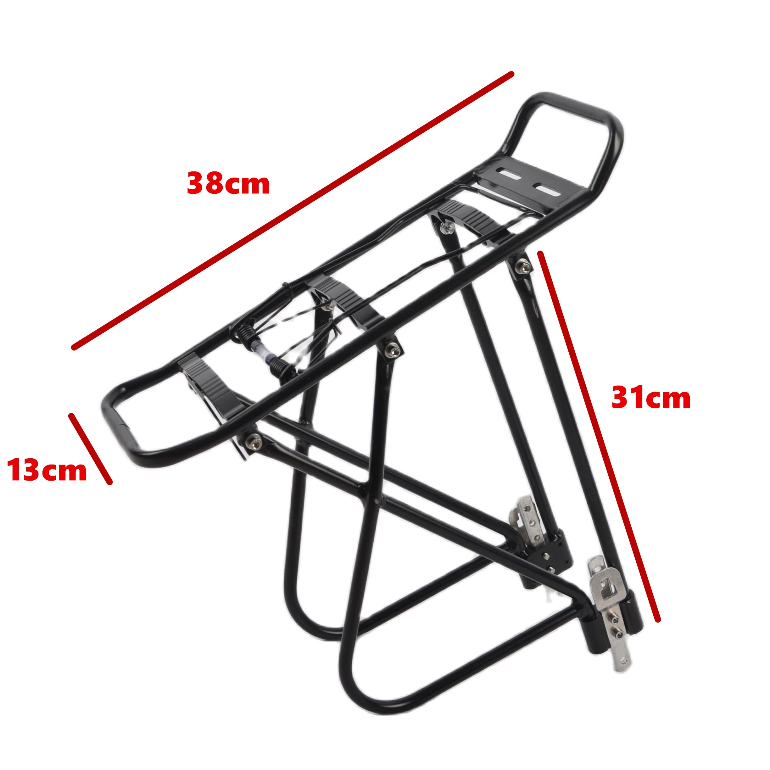 Universal Rear Cargo Rack – Aluminum Alloy Luggage Carrier for MTB & Road Bikes