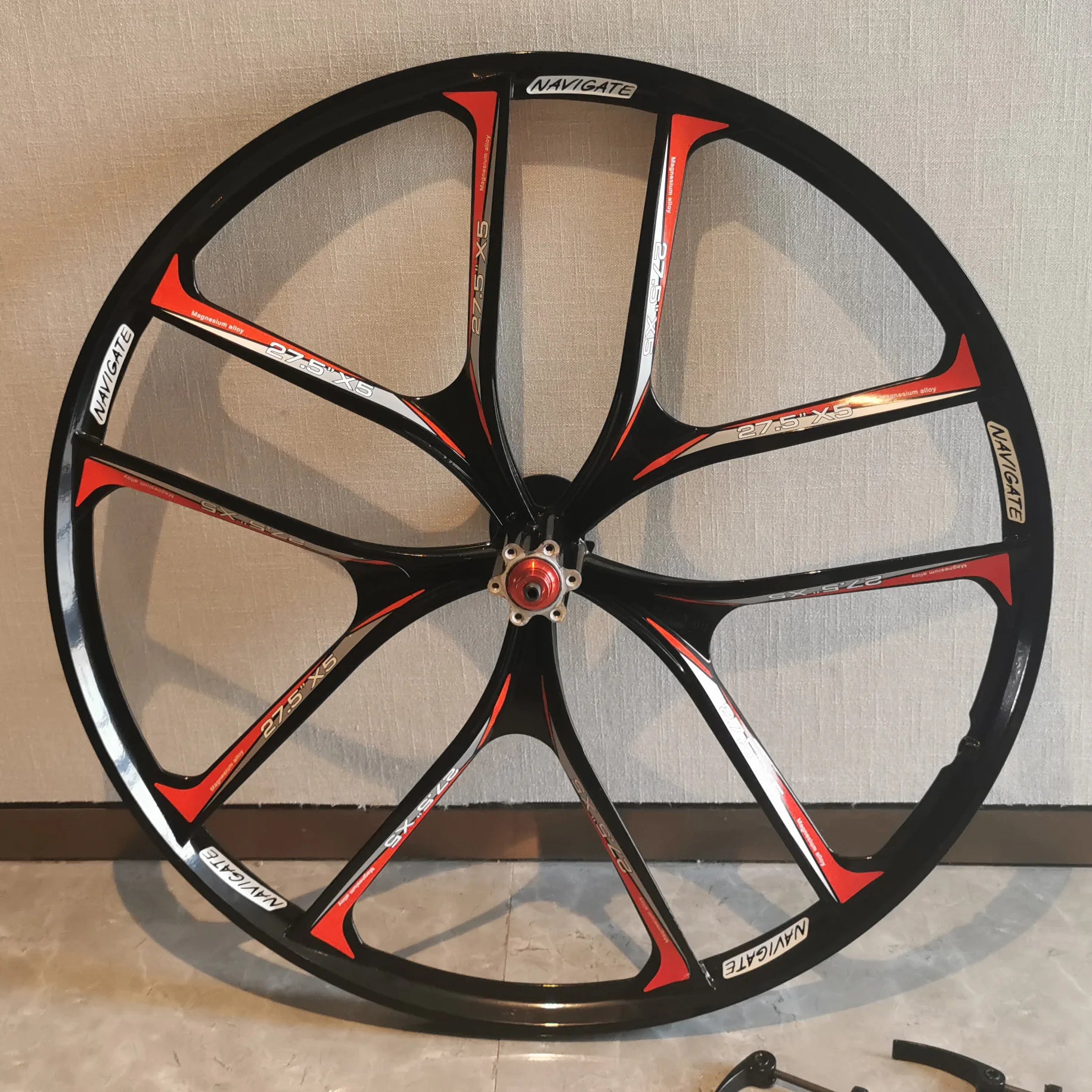 MTB 10-Spoke Magnesium Alloy Wheelset – Quick Release with Cassette Hub