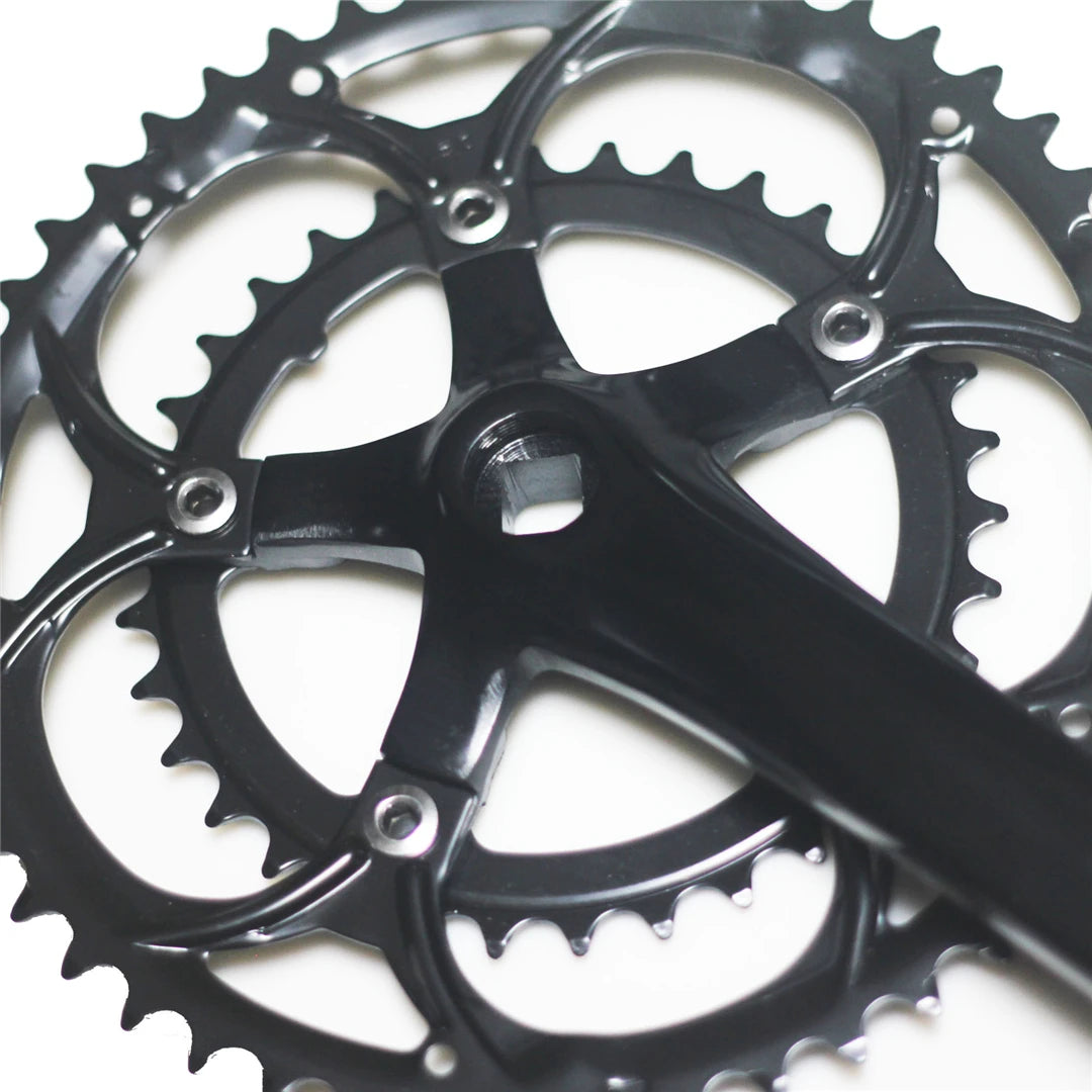 50/34T Road Bike Crankset – 170mm Crank with 110BCD for Square Taper