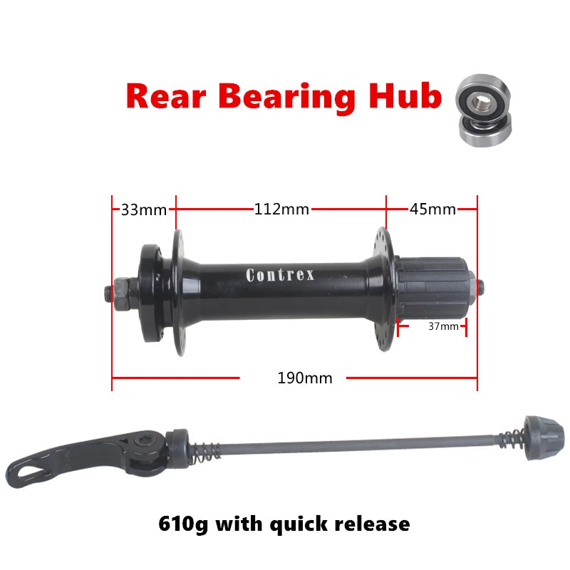 Fat Bike Snow Bicycle Quick Release Hub