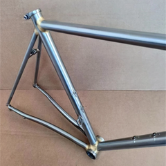 700C Vintage Road Bike Frame Chromoly Steel with Copper Welding