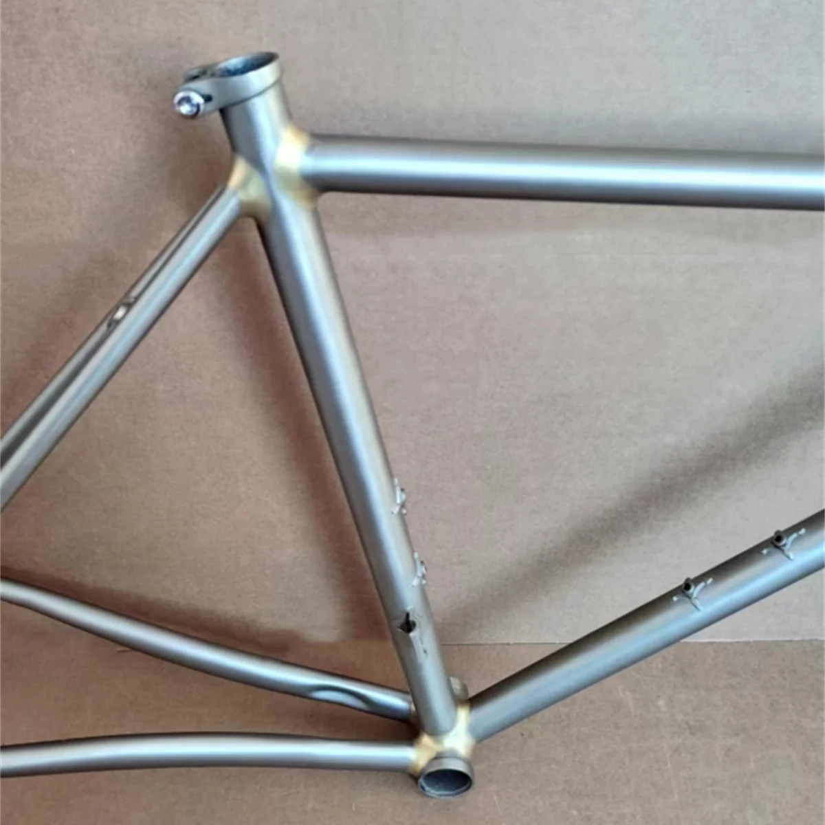 700C Vintage Road Bike Frame Chromoly Steel with Copper Welding